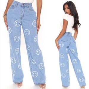 Fashion Nova Smiley Jeans